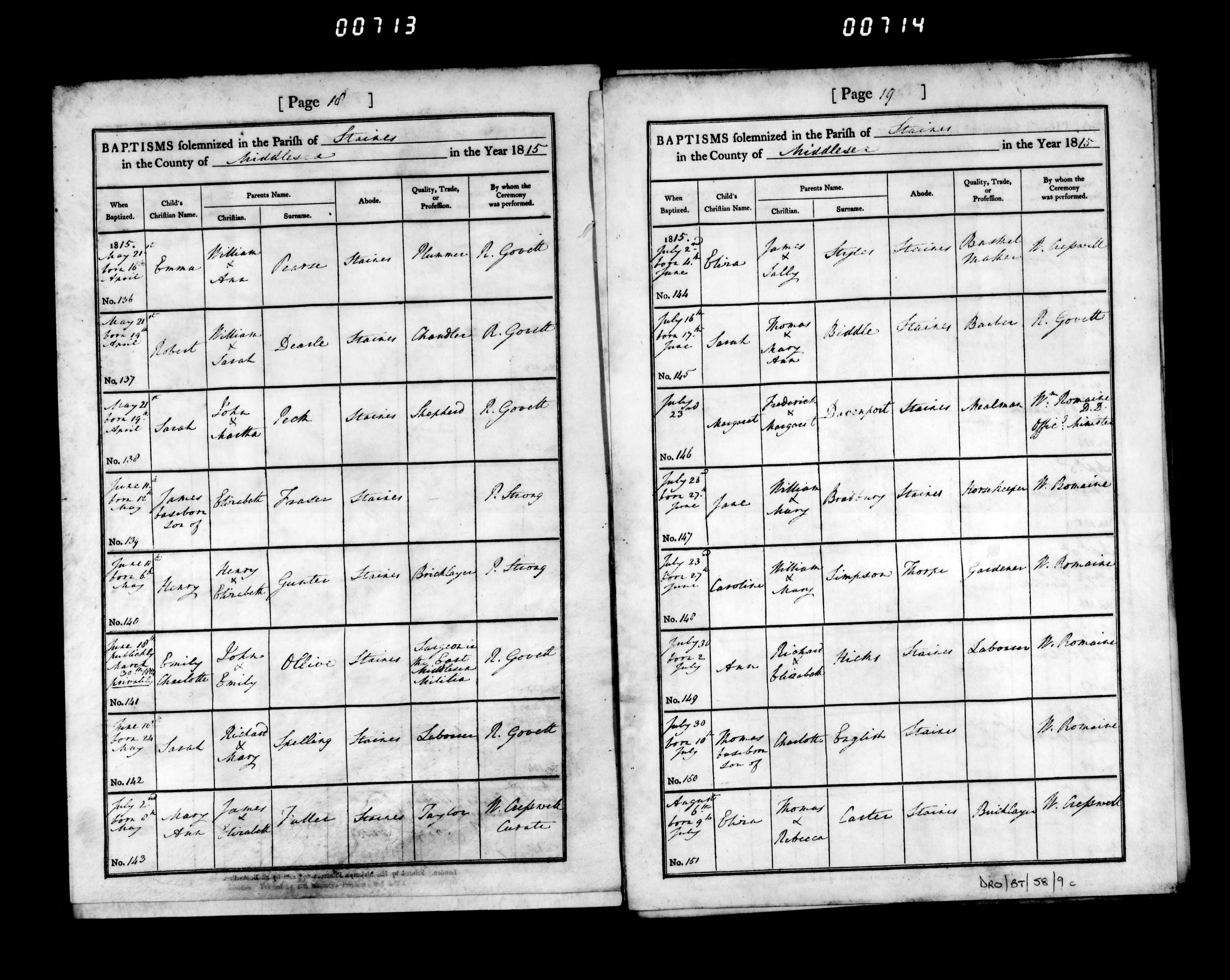 Henry Gunter b. 6 May Bap. 11 Jun 1815 - Parish Register  (19383 KB)
 
(Click on Picture to View Full Size)